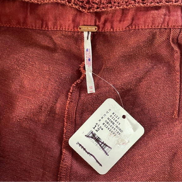 NWT Free People Neptunes Net Crochet Flare Pants sz 12 - Picture 6 of 14